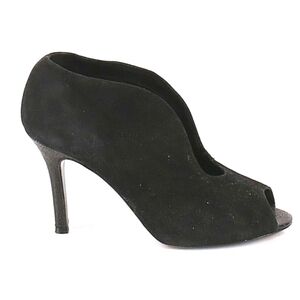 Claudia Ciuti Heels peep toe booties suede 6.5